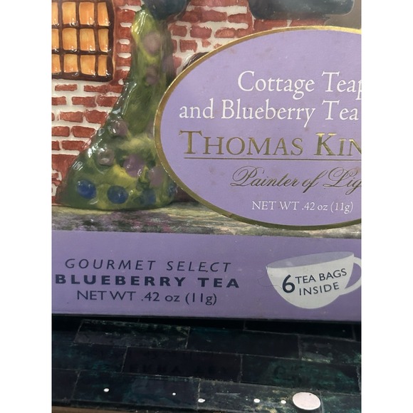 Thomas Kinkade Teapot 2005 Everett's Cottage Painter‎ of Light New In Box - Picture 9 of 10